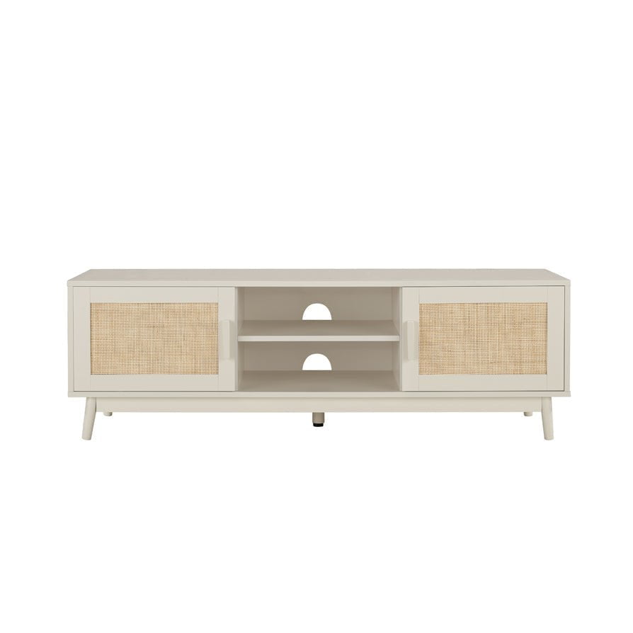 DUS-GOL-00936 Grade-B Dusk Isla 140cm TV Unit - Cream RRP £134