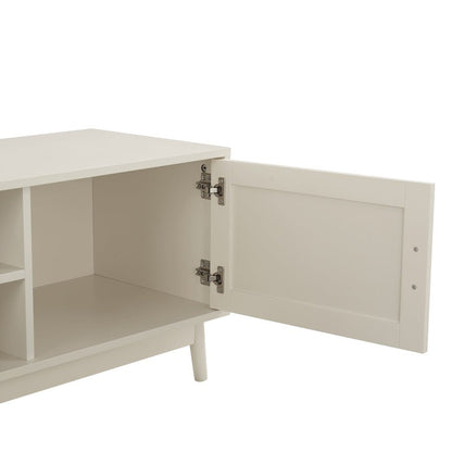 DUS-GOL-06070 Grade-B Dusk Isla 140cm TV Unit - Cream RRP £134