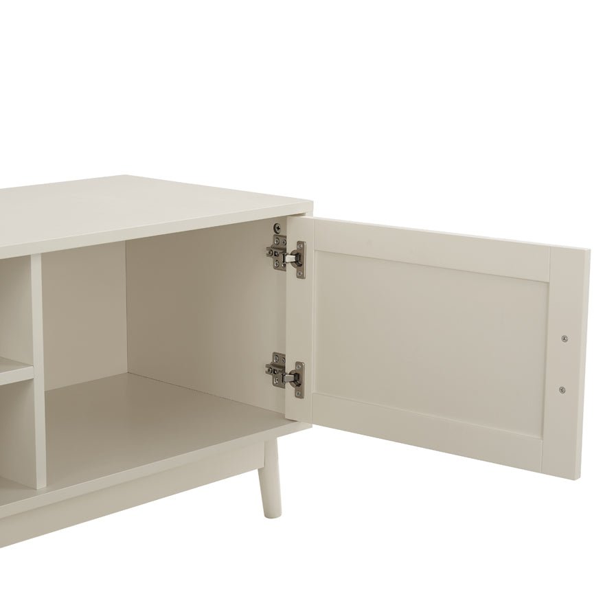 DUS-GOL-00936 Grade-B Dusk Isla 140cm TV Unit - Cream RRP £134