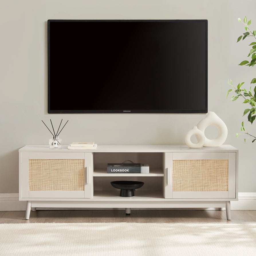 DUS-GOL-06070 Grade-B Dusk Isla 140cm TV Unit - Cream RRP £134