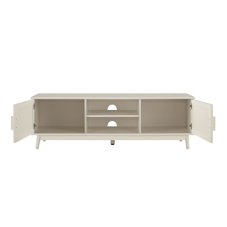 DUS-GOL-00936 Grade-B Dusk Isla 140cm TV Unit - Cream RRP £134