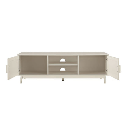 DUS-GOL-06070 Grade-B Dusk Isla 140cm TV Unit - Cream RRP £134