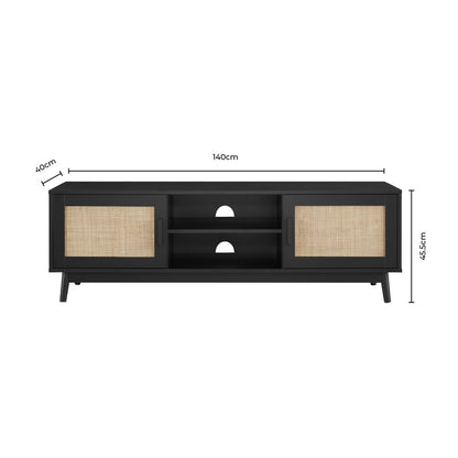 DUS-GOL-06070 Grade-B Dusk Isla 140cm TV Unit - Cream RRP £134