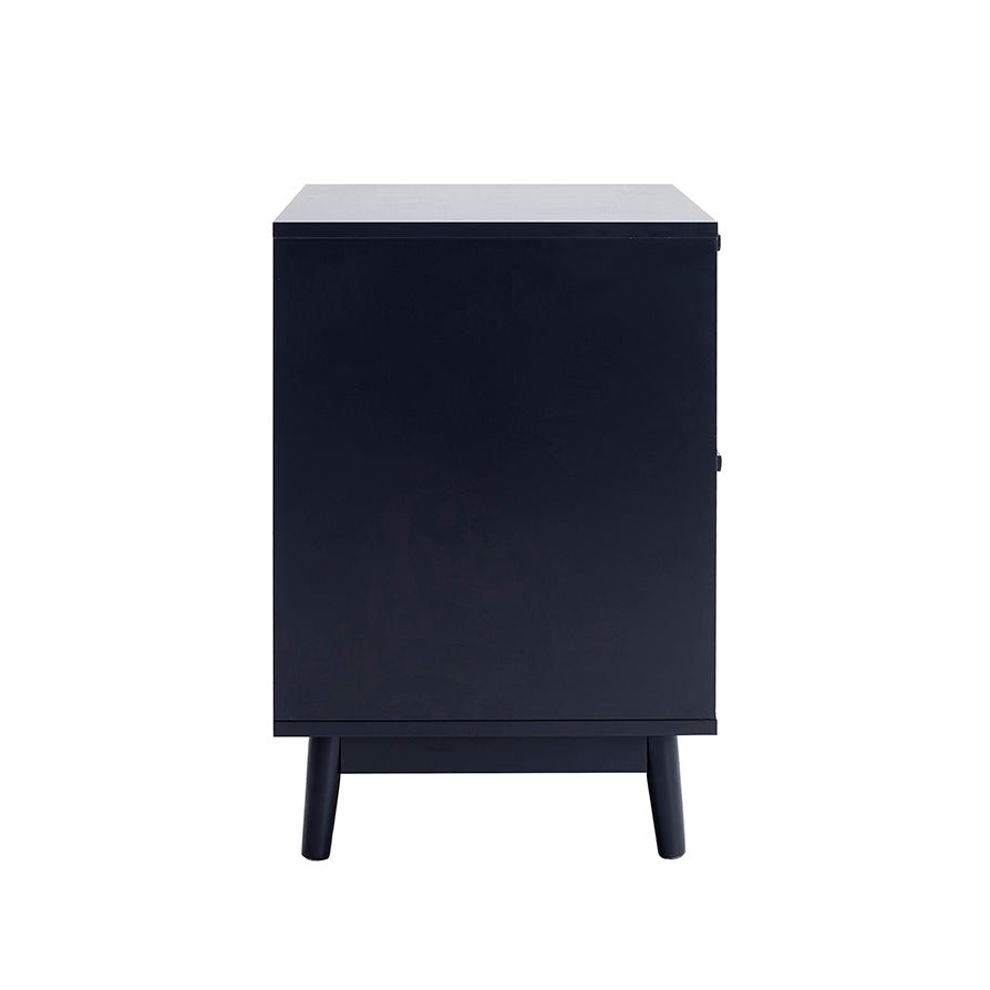 DUS-CC2-04373 Grade-B Dusk Isla 2 Drawer Bedside Table - Black RRP £74.00