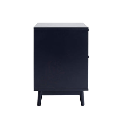DUS-CC2-04373 Grade-B Dusk Isla 2 Drawer Bedside Table - Black RRP £74.00
