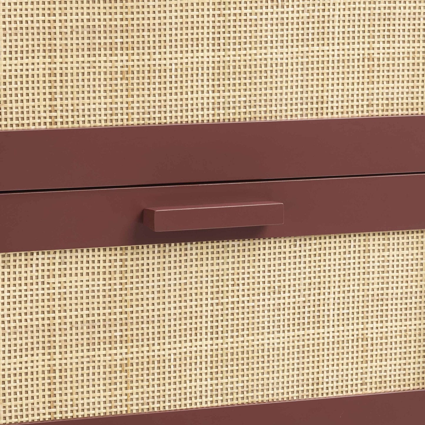 DUS-GOL-05783 Grade-B Dusk Isla 2 Drawer Bedside Table - Burnt Red RRP £79