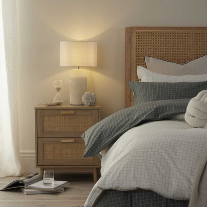 DUS-GOL-05099 Grade-B Dusk Isla 2 Drawer Bedside Table - Natural RRP £170