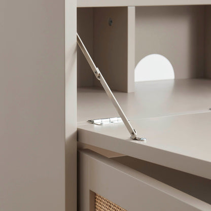 DUS-GOL-06265 Grade-B Dusk Isla Hideaway Desk - Taupe RRP £143