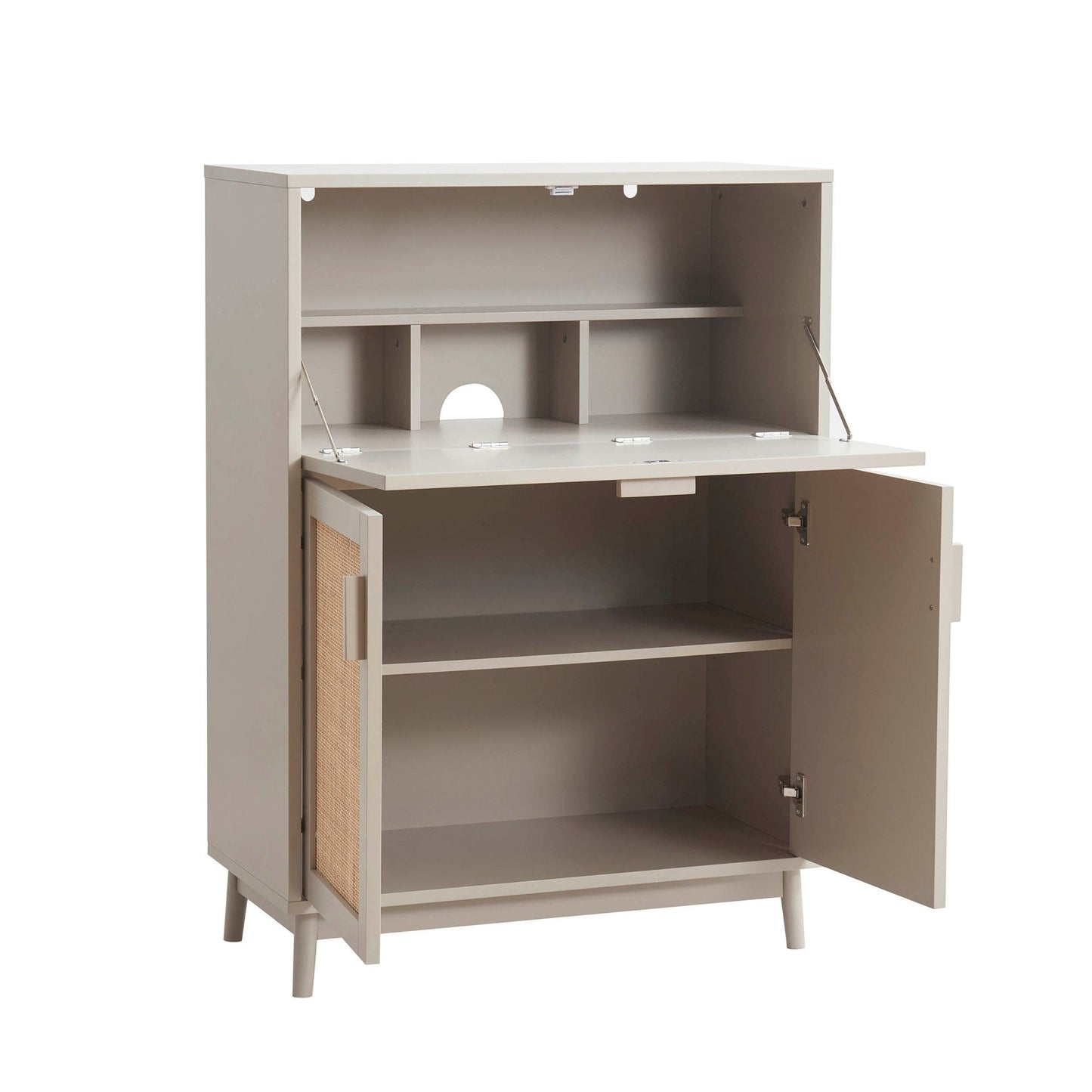 DUS-GOL-06265 Grade-B Dusk Isla Hideaway Desk - Taupe RRP £143