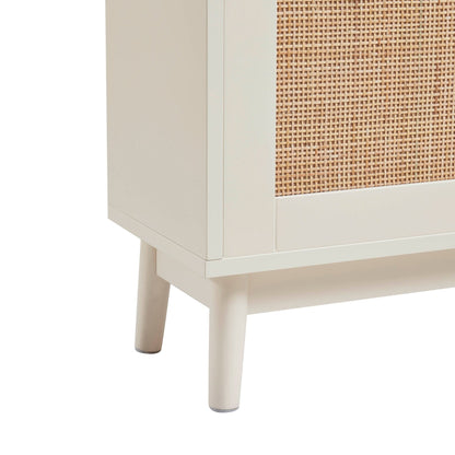 DUS-CC2-03887 Grade-B Dusk Isla Shoe Cabinet - Cream RRP £134.00