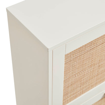 DUS-CC2-03887 Grade-B Dusk Isla Shoe Cabinet - Cream RRP £134.00