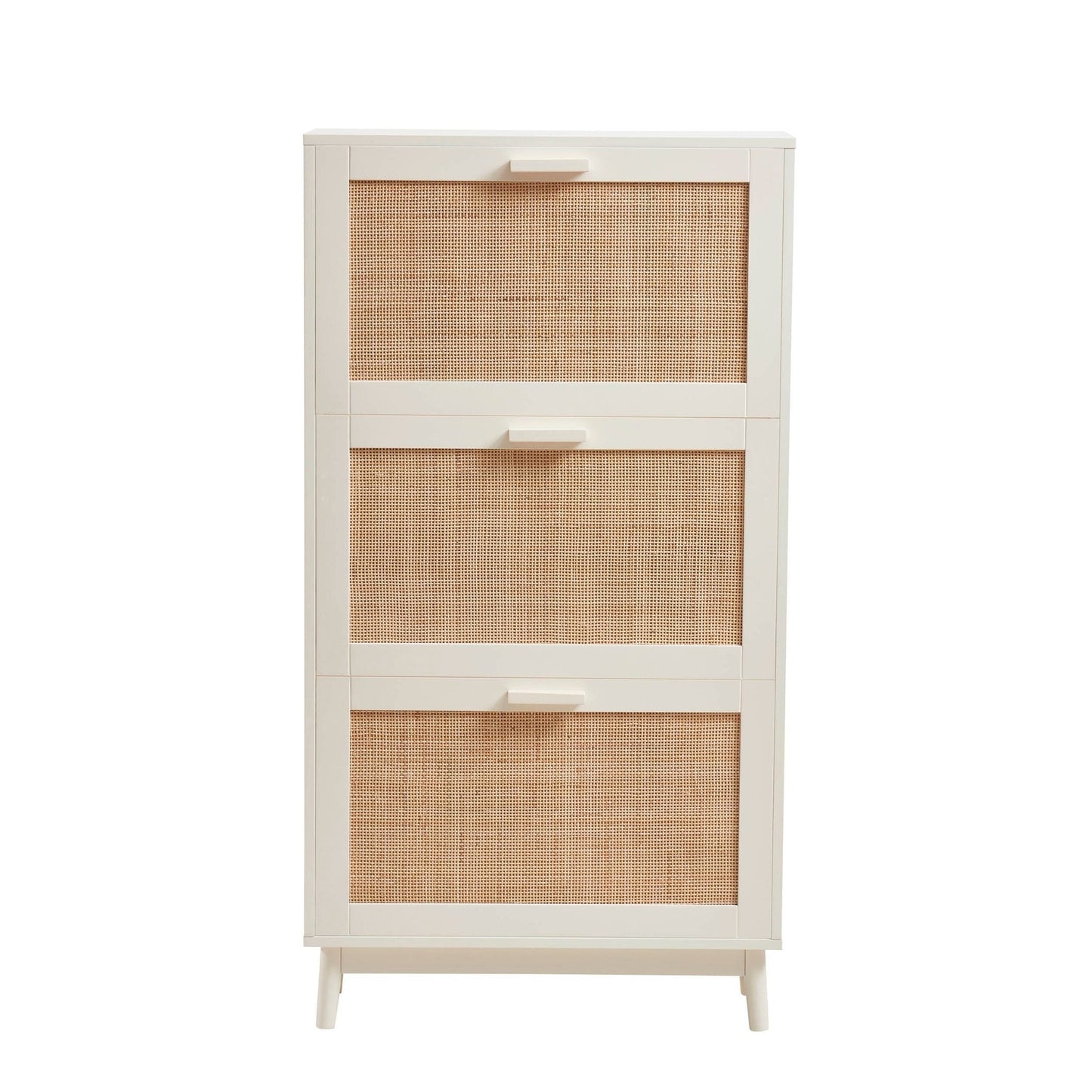 DUS-CC2-03887 Grade-B Dusk Isla Shoe Cabinet - Cream RRP £134.00