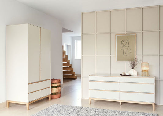 HEA-APM-08302 Grade-BER Heals Lars Wardrobe Cashmere and Oak RRP £1599