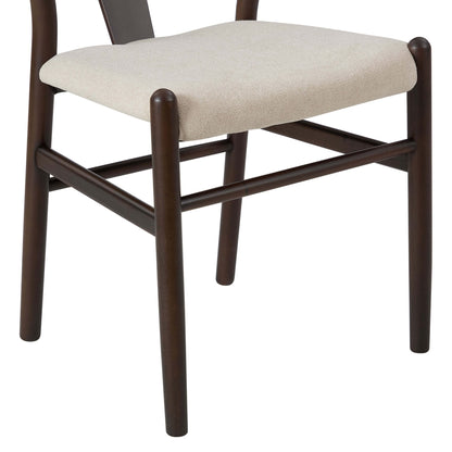 DUS-CC2-02710 Grade-B Dusk Jade Set of 2 Dining Chairs - Chenille Oatmeal RRP £219.00