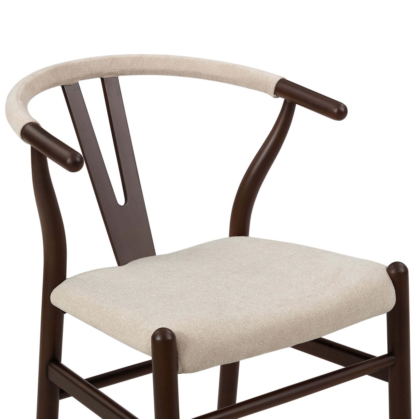 DUS-CC2-02710 Grade-B Dusk Jade Set of 2 Dining Chairs - Chenille Oatmeal RRP £219.00