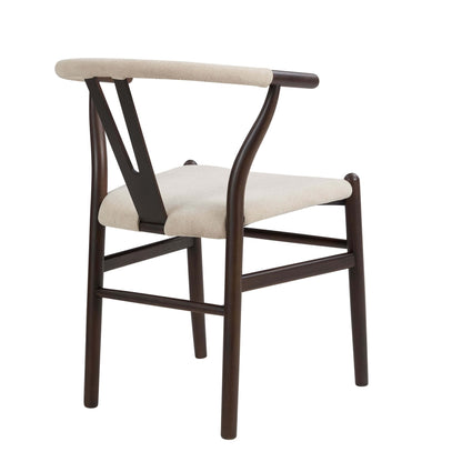 DUS-CC2-02710 Grade-B Dusk Jade Set of 2 Dining Chairs - Chenille Oatmeal RRP £219.00