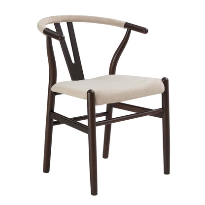 DUS-CC2-02710 Grade-B Dusk Jade Set of 2 Dining Chairs - Chenille Oatmeal RRP £219.00