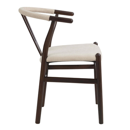 DUS-CC2-02710 Grade-B Dusk Jade Set of 2 Dining Chairs - Chenille Oatmeal RRP £219.00