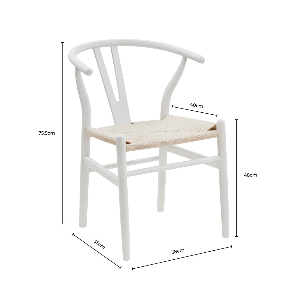 DUS-CC2-02865 Grade-B Dusk Jade Set Of 2 Dining Chairs - Light Beige/Natural RRP £219.00