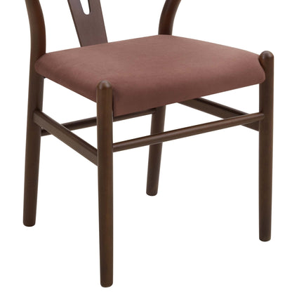 DUS-GOL-06560 Grade-B Dusk Jade Set of 2 Dining Chairs - Mauve RRP £197