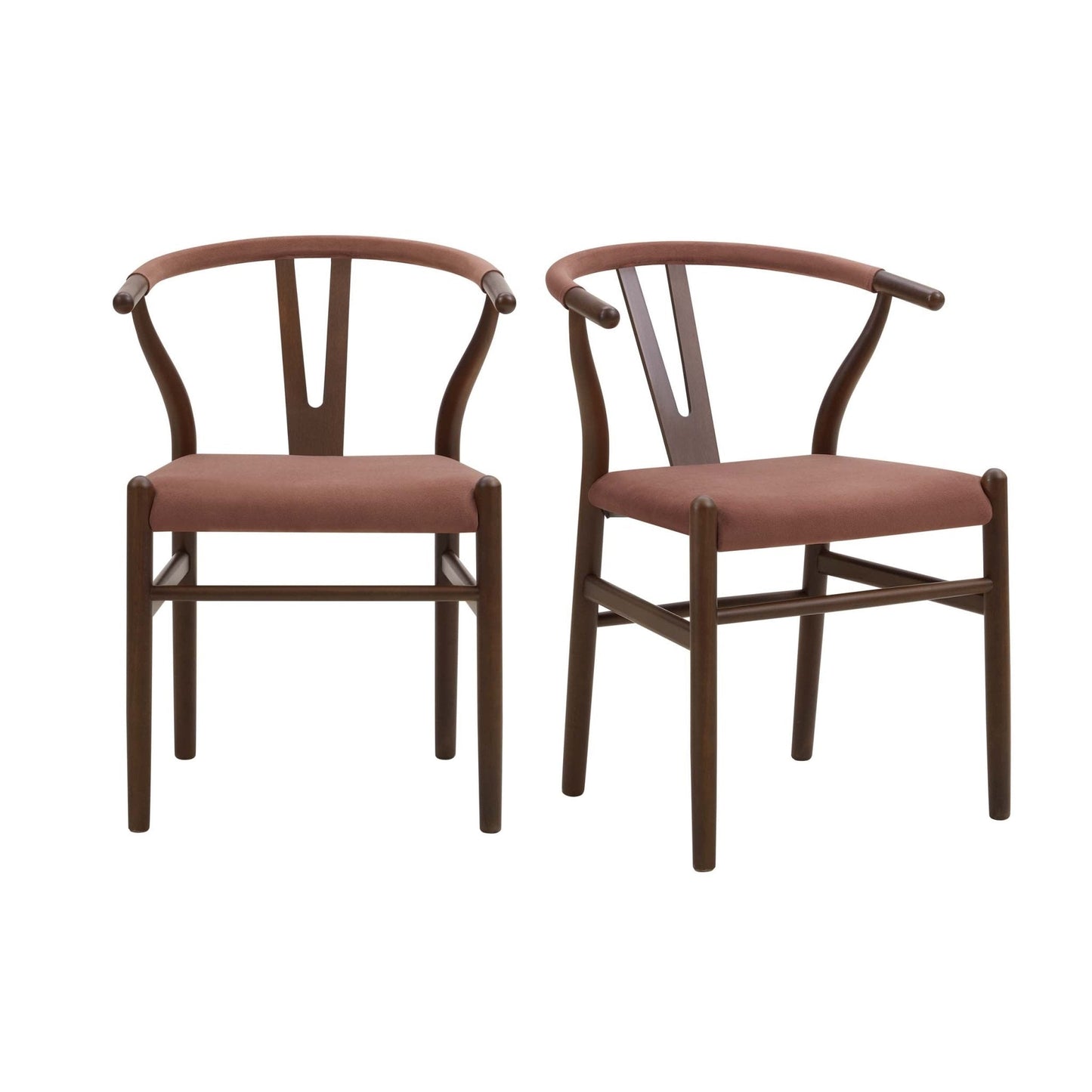 DUS-CC2-00539 Grade-B Dusk Jade Set of 2 Dining Chairs - Mauve RRP £197.00