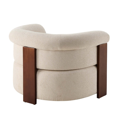 DUS-CC2-04579 Grade-B Dusk Jemima Accent Chair - Sand Boucle RRP £299.00