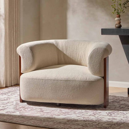 DUS-CC2-04579 Grade-B Dusk Jemima Accent Chair - Sand Boucle RRP £299.00