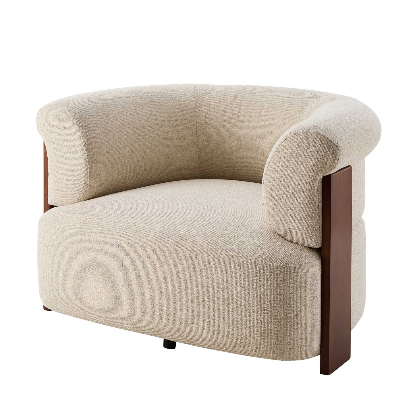 DUS-CC2-04579 Grade-B Dusk Jemima Accent Chair - Sand Boucle RRP £299.00