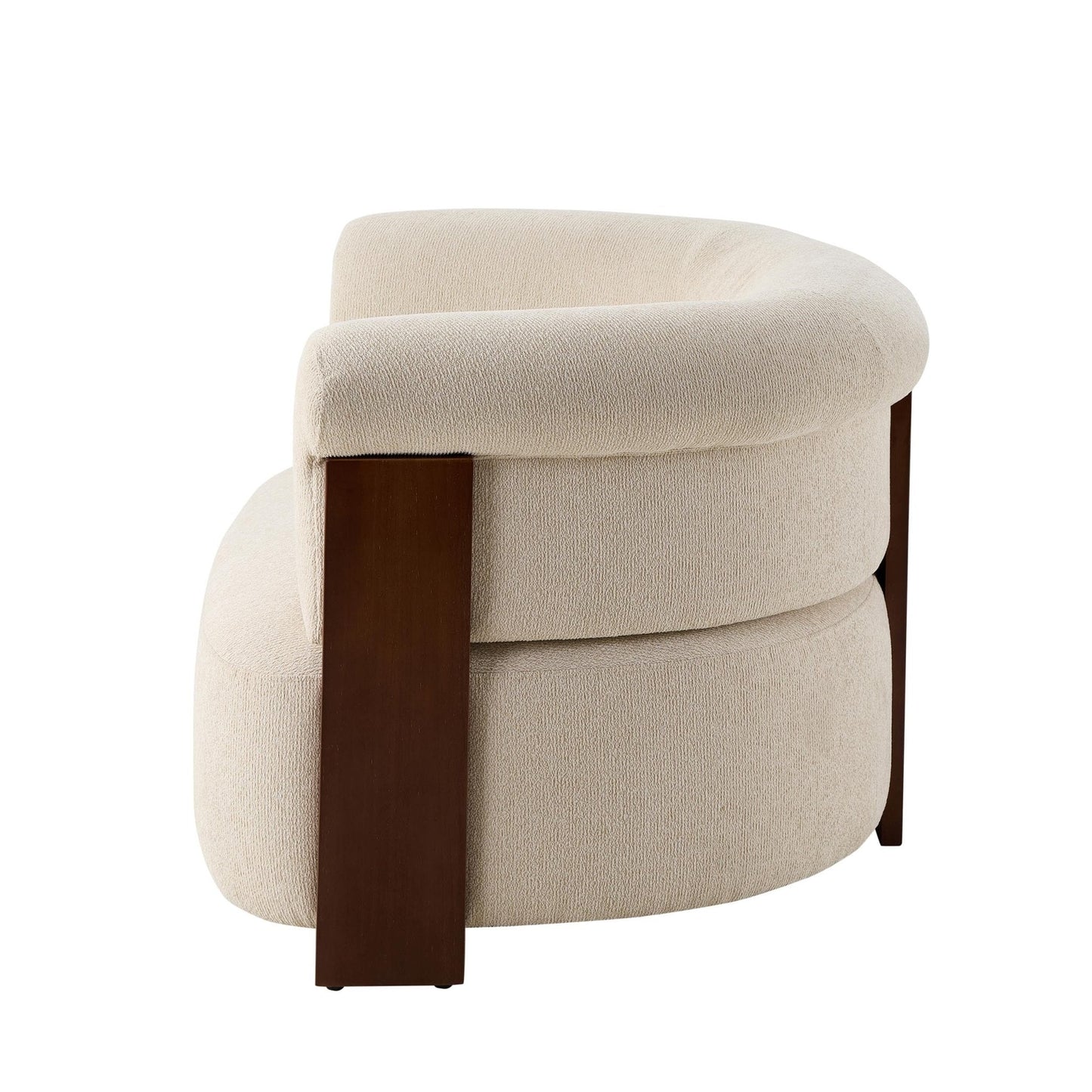 DUS-CC2-04579 Grade-B Dusk Jemima Accent Chair - Sand Boucle RRP £299.00