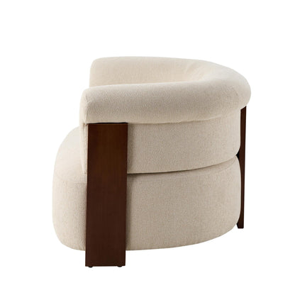 DUS-CC2-04579 Grade-B Dusk Jemima Accent Chair - Sand Boucle RRP £299.00