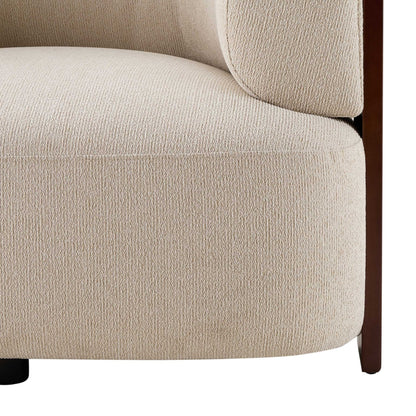 DUS-CC2-04579 Grade-B Dusk Jemima Accent Chair - Sand Boucle RRP £299.00