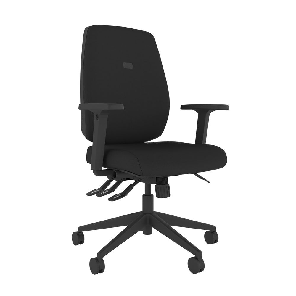 POS-CC2-00017 Grade-B Posturite Positiv ME600 Medium Back Ergonomic Desk Chair with Lumbar Support and 4D Armrests RRP £644.34