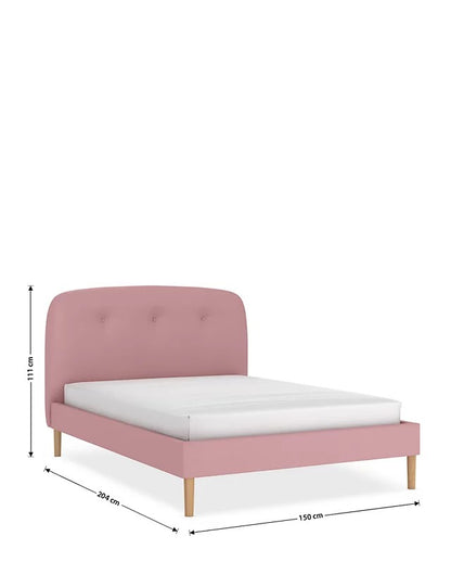 MAS-APM-06808 Grade-C1 Marks & Spencer Mila Bed 4ft Small Double Dark Grey RRP £349