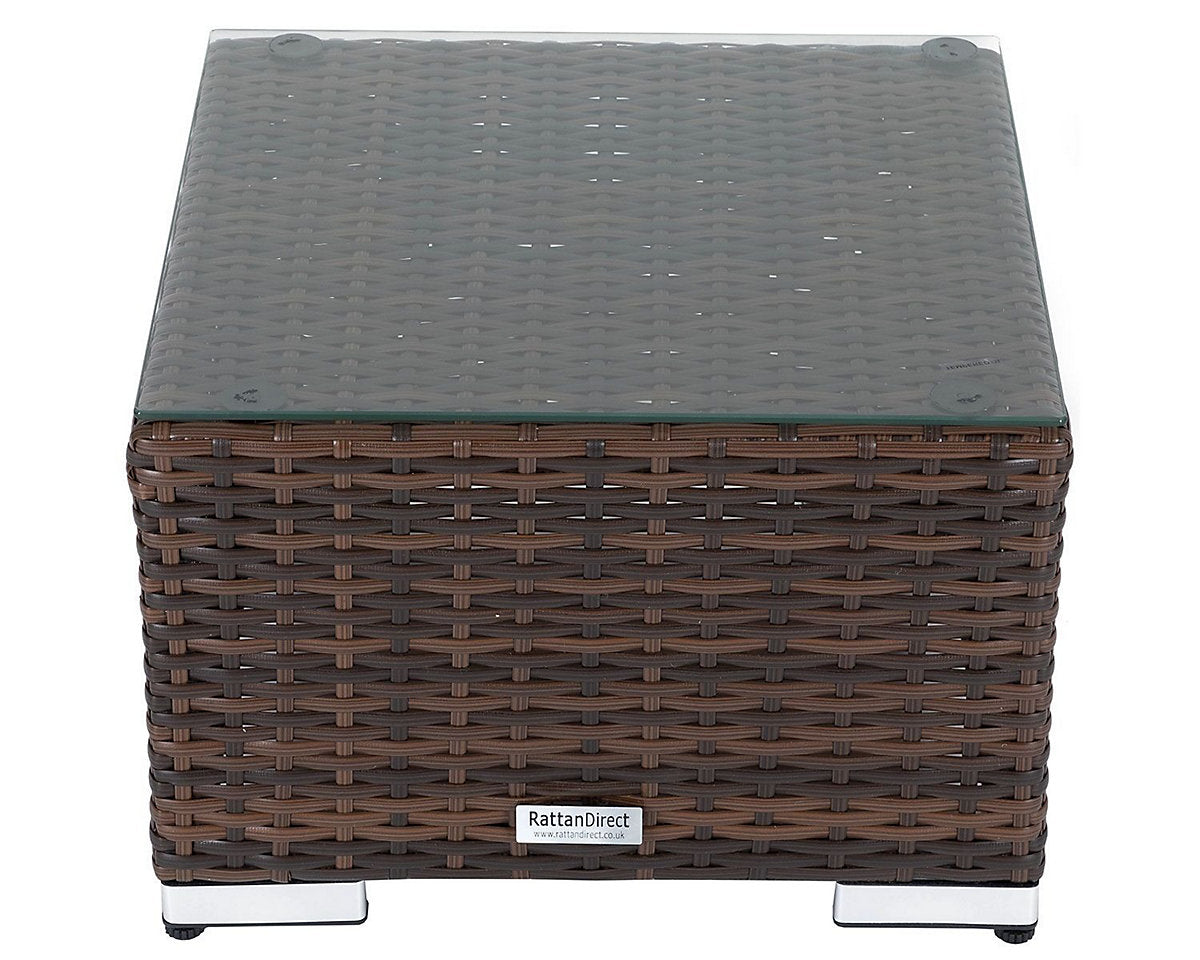 Grade-A Rattan Direct Florida Chocolate & Cream 3 Piece Garden Bistro Set RRP £399