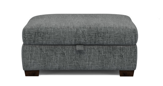 DFS-UPH-04398 Grade-C0 DFS Large Storage Footstool Snug Weave Charcoal RRP £399
