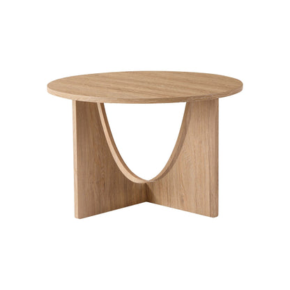 DUS-CC2-04786 Grade-B Dusk Lana Round Coffee Table - Light Wood RRP £76.00
