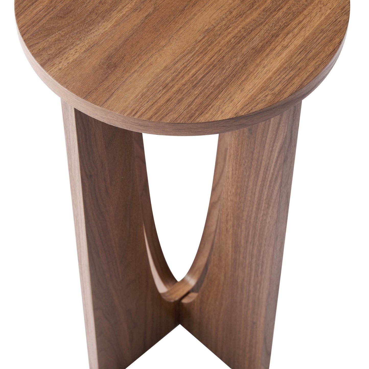 DUS-CC2-04080 Grade-B Dusk Lana Round Side Table - Medium Wood RRP £49.00