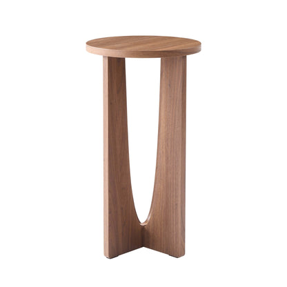DUS-CC2-04080 Grade-B Dusk Lana Round Side Table - Medium Wood RRP £49.00