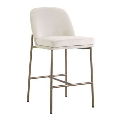 DUS-GOL-06076 Grade-B Dusk Lily Set of 2 Barstools - Ecru RRP £169