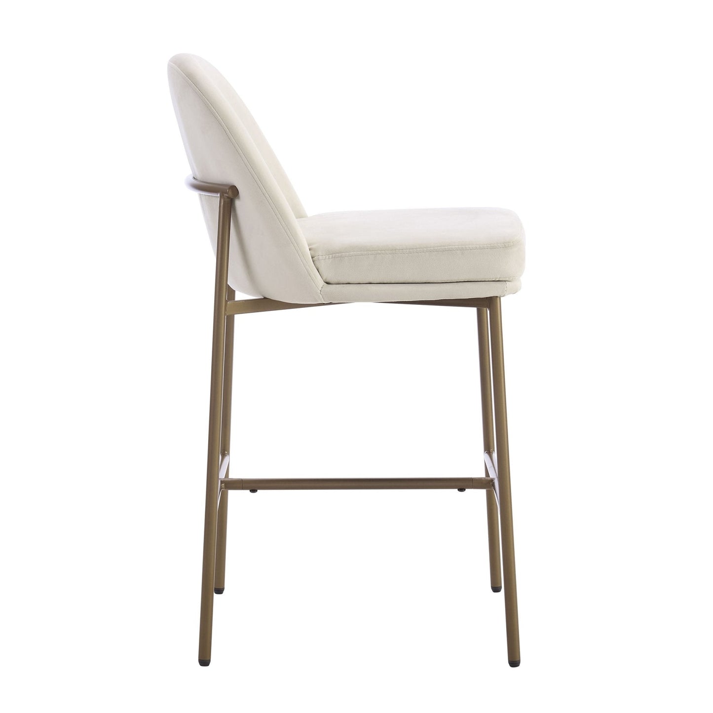 DUS-GOL-06076 Grade-B Dusk Lily Set of 2 Barstools - Ecru RRP £169