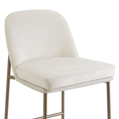 DUS-GOL-06076 Grade-B Dusk Lily Set of 2 Barstools - Ecru RRP £169