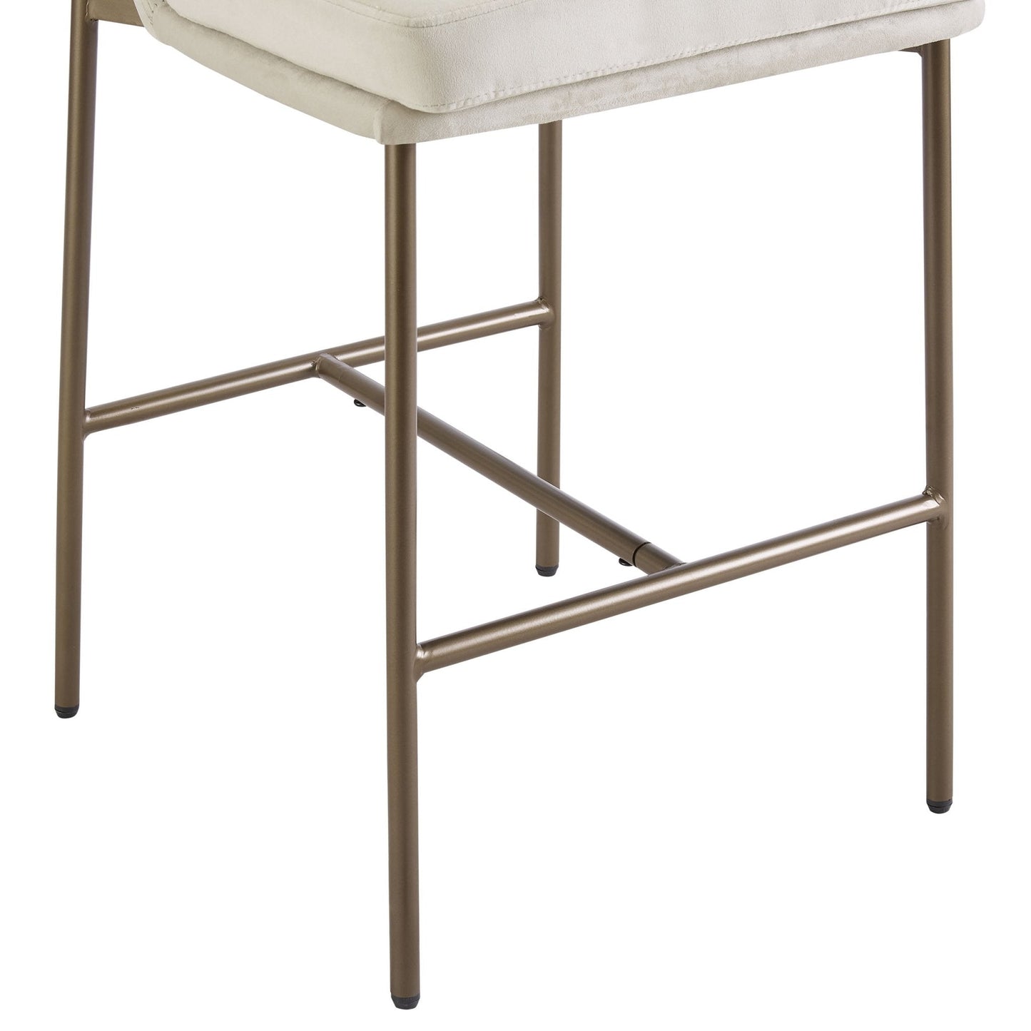 DUS-GOL-06076 Grade-B Dusk Lily Set of 2 Barstools - Ecru RRP £169