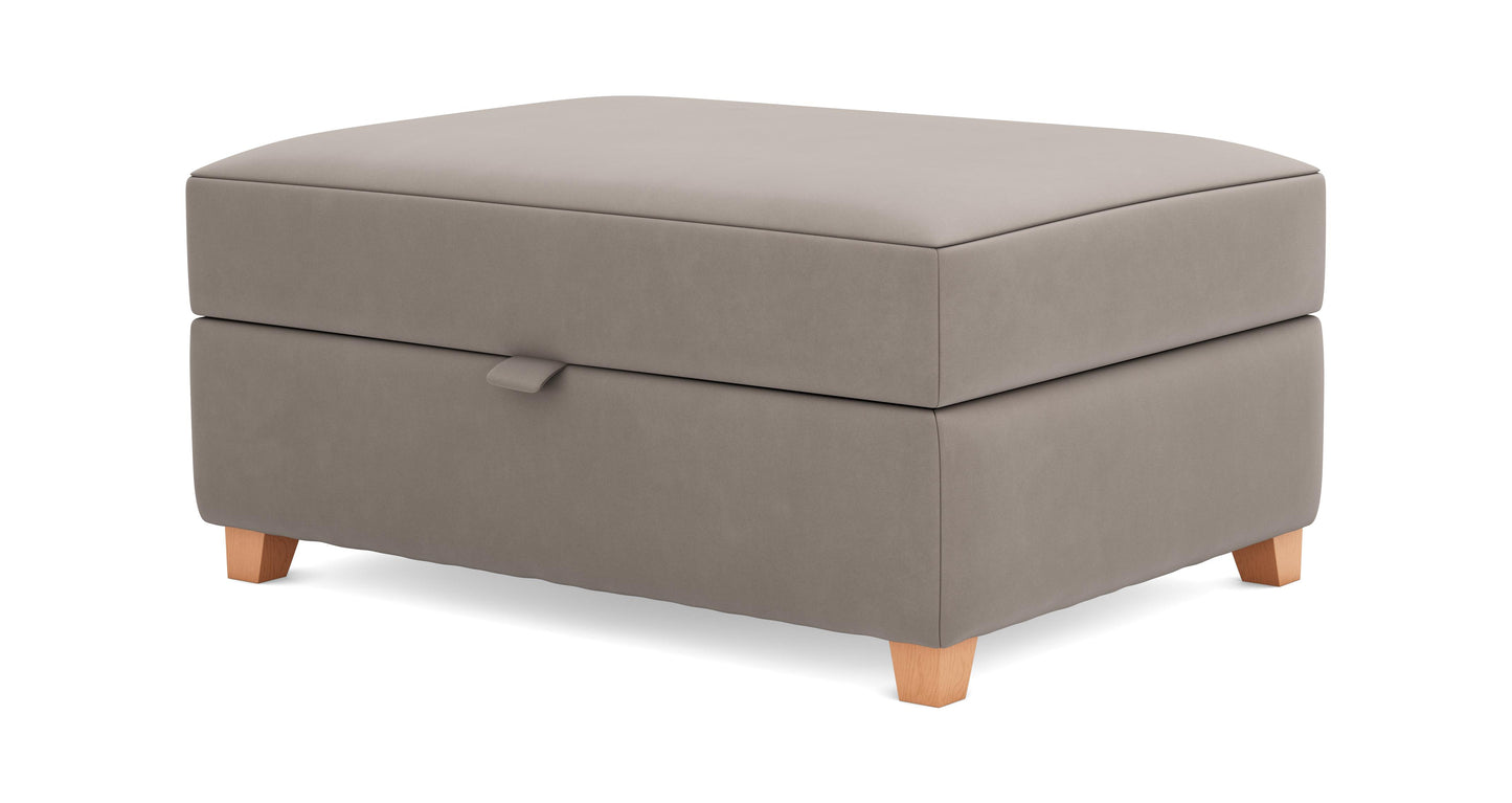 DFS-UPH-05677 Grade-C1 DFS Lovise Large Storage Footstool - Mole RRP £329