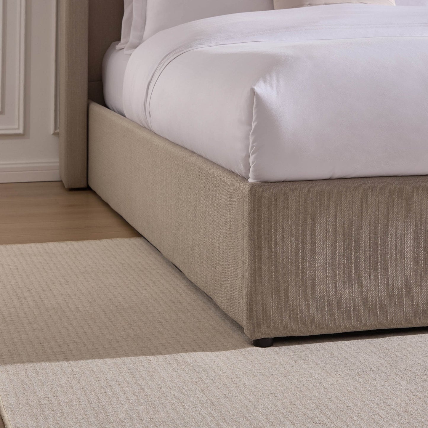 DUS-CC2-04109 Grade-B Dusk Madison Double Ottoman Storage Bed - Stone Grey RRP £319.00