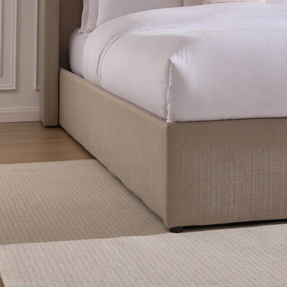 DUS-CC2-04109 Grade-B Dusk Madison Double Ottoman Storage Bed - Stone Grey RRP £319.00