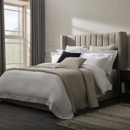 DUS-CC2-04109 Grade-B Dusk Madison Double Ottoman Storage Bed - Stone Grey RRP £319.00