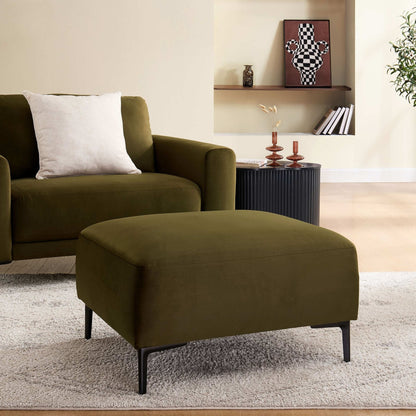 DUS-CC2-04659 Grade-B Dusk Malibu Pouffe - Rich Green RRP £179.00