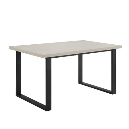 DUS-CC2-01539 Grade-B Dusk Harper 4-6 Seater Dining Table - Wood/Black RRP £309