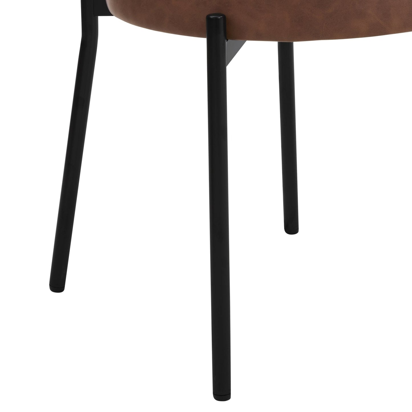 DUS-CC2-02872 Grade-B Dusk Mia Set of 2 Dining Chair - Faux Leather Tan RRP £129.00