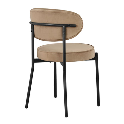 DUS-CC2-04379 Grade-B Dusk Mia Set of 4 Dining Chairs - Latte RRP £258.00
